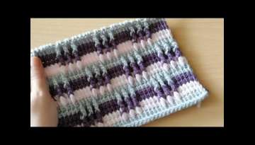Tunisian Crochet Knitting Pattern - 