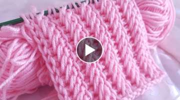 Super easy & fast Tunisian crochet pattern
