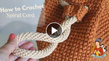 How To Crochet Spiral Cord / Bag Handle