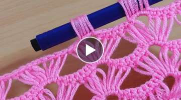 Super easy fast knit crochet with pencil