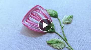 Gorgeous flower design using comb|latest hand embroidery