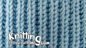 Knit Fisherman's Rib stitch & How to Bind off