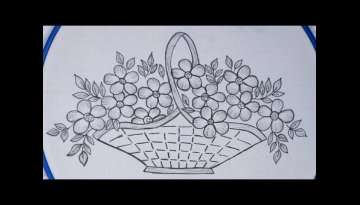 Dimensional basket embroidery