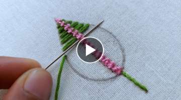 Beautiful leaf design|hand embroidery