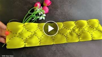 Easy Sewing Hack | Hand Embroidery Flower
