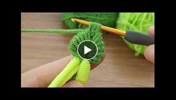 Super easy crochet leaf pattern hair band model