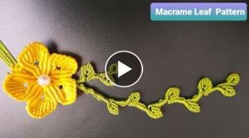 DIY Macrame Leaf