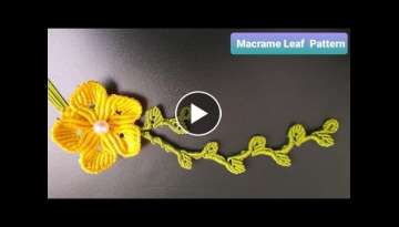 DIY Macrame Leaf