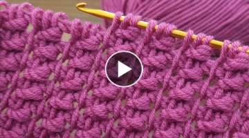 ~New model Tunisian crochet baby blanket pattern for beginners online tutorial