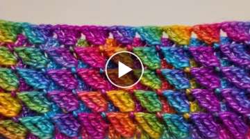 EASY Crochet Stitch For Blankets And Scarfs 