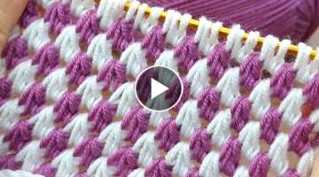 Super Easy Tunisian Crochet Knitting for beginners online Tutorial 