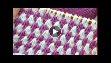 Super Easy Tunisian Crochet Knitting for beginners online Tutorial 