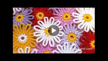 DIY Tutorial EASY Crochet flower How to Crochet Flower