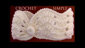 Como tejer a crochet punto pétalos de flores 3D para diademas