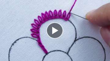 Latest Hand Embroidery Romanian Point Lace Flower Stitch Tutorial
