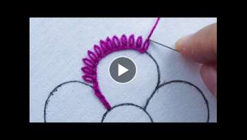 Latest Hand Embroidery Romanian Point Lace Flower Stitch Tutorial