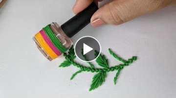 Amazing Hand Embroidery flower design trick