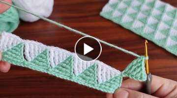 Super Easy, Crochet Very Beautiful eye catching Zigzag model