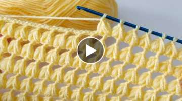 Very easy tunisian Crochet baby blanket for Beginners online tutorial