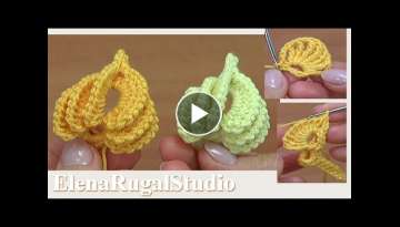 3D Crochet Leaf