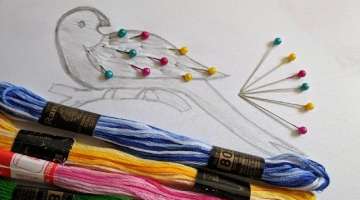 Amazing & Simple Hand Embroidery Bird design
