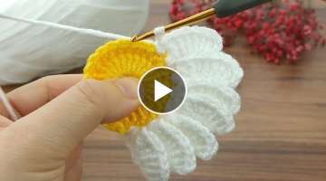 Wow very easy crochet daisy motif making