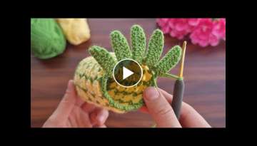 How to make an eye catching pineapple looking crochet room fragrance incense