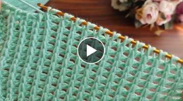 Super Very Easy Tunisian Crochet Baby Blanket.