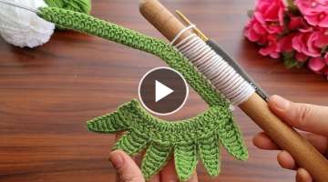 Super easy, very useful crochet keychain ,flower,ornament