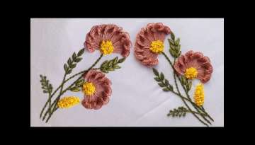 Carnation Flower Embroidery - Hand Embroidery Stitches