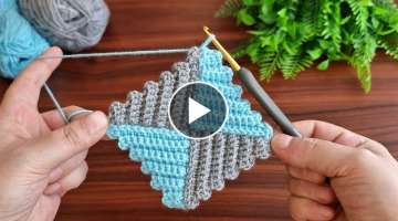 Super how to make eye catching crochet.Wonderful crochet motif knitting pattern.
