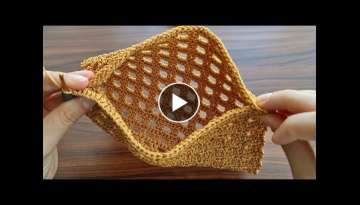 How to make a very useful crochet napkin holder